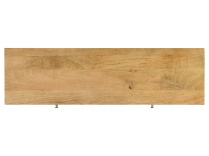 Harmony - 2 Drawer Table With Sled Base In Tones Accents - Natural