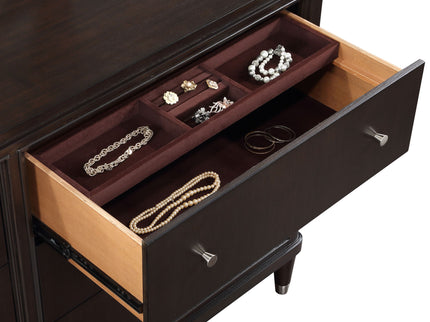 Navarro - 6 Drawer Dresser With Mirror - Brown