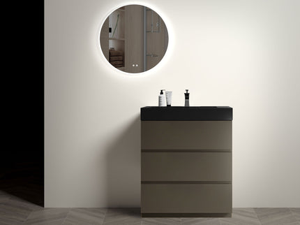 Alice - Bathroom Vanity With Sink, Large Storage Freestanding Bathroom Vanity For Modern Bathroom, One-Piece Sink Basin Without Drain And Faucet