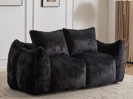 Giant Bean Bag Couch, Ultra Soft Fluffy Loveseat For Living Room