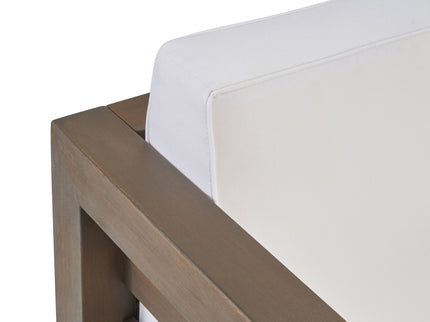 Outdoor Acacia Wood Patio Chair With Fabric Cushion
