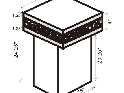 Cavelle - Side Table - Clear