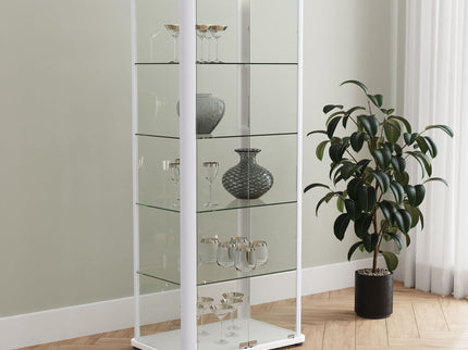 Nevra - 4 Shelf Display LED Curio Cabinet