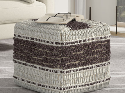 Grady - Handcrafted Square Pouf