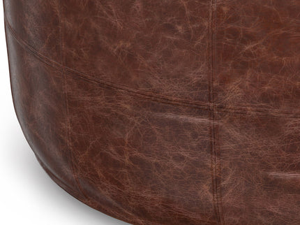 Connor - Handcrafted Round Pouf
