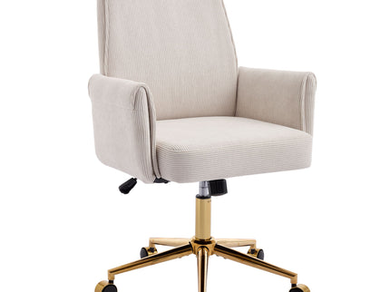 Ergonomic Mid-Back Office Chair With Striped Fabric