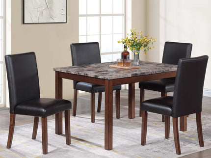 Dining Table With 4 Upholstered Side Chairs