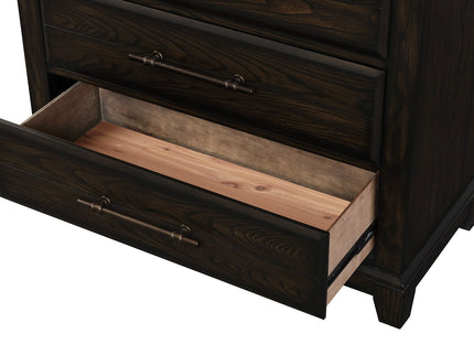 2 Drawer Nightstand Elegant Design - Mahogany