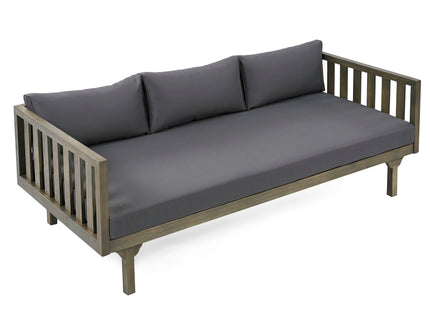 Claremont - 3 Seater Daybed Teak Acacia Wood Water Resistant Cushions
