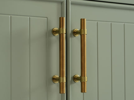 Elegant Bathroom Vanity With Ceramic Sink And Versatile Storage