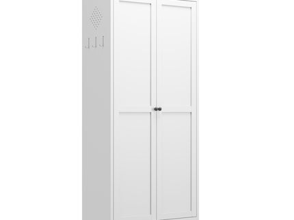 Kitchen Pantry Cabinet Adjustable Storage With 4 Shelves, Heavy Duty Freestanding Pantry Organizer - White