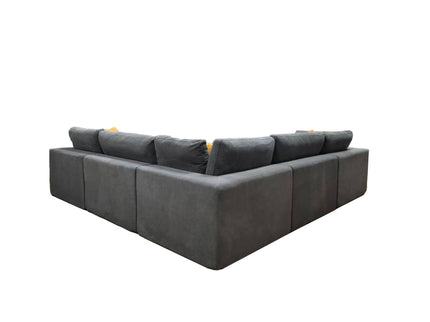 Custom Configuration Modular Sectional & Toss Pillows