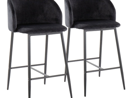 Fran - Contemporary Fixed Height Counter Stool (Set of 2)