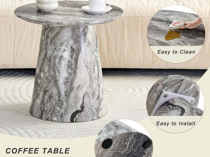 Circular Coffee Table With Adjustable Feet