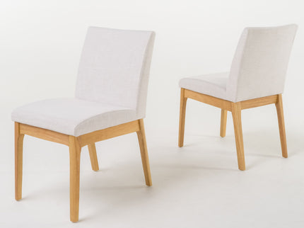 Contemporary Dining Chair SetWith Upholstered Fabric