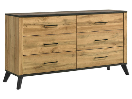 Fraser - 6 Drawer Dresser Cabinet - Natural