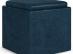 Blue / Faux Leather