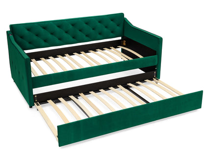 Daybed With Pop Up Trundle And USB Charging Armrest
