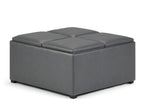 Dark Gray / Faux Leather