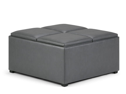 Avalon - Square Coffee Table, Storage Ottoman