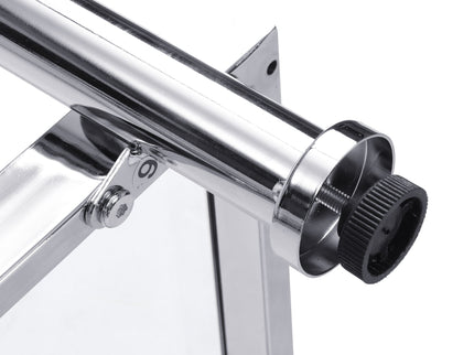 Chrome Glass Sofa Table, Acrylic Side Table, Console Table For Living Room & Bedroom - Chrome