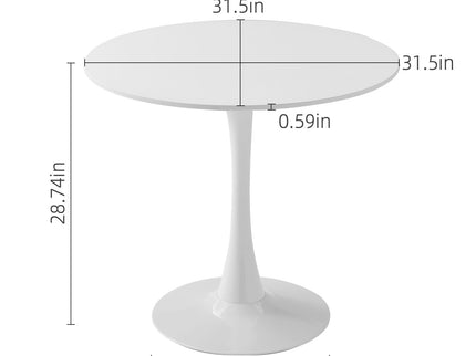 Round Dining Table With Tulip Style Base