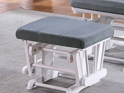 Upholstered Glider Chair With Ottoman