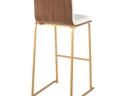 Mason Mara - Contemporary Versatile Desig Fixed Height Barstool (Set of 2)