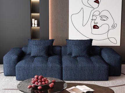 Modern Oversized Diy Combination Modular Sectional Sofa & Pillows