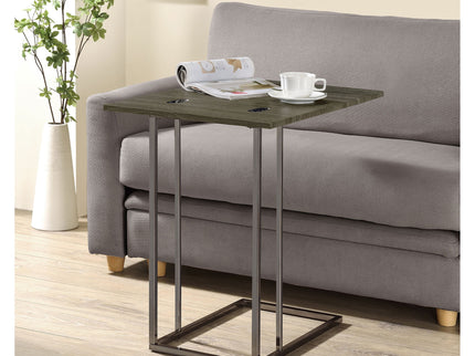 Mortimer - Snack Table With Expandable Top - Gray