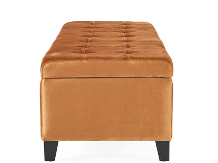Wendover - Elegant Tufted Storage Bench With Lift-Up Top And Birch Wood Legs
