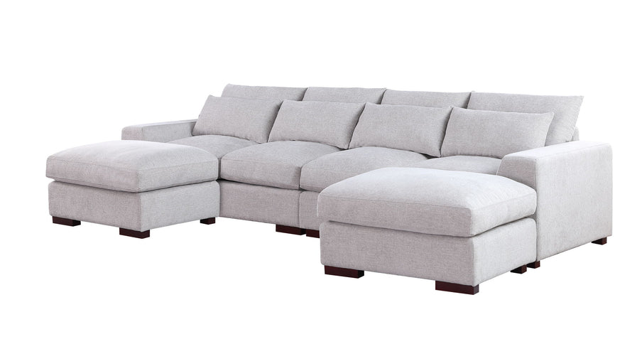 Tatman - Sectional With 2 Ottomans