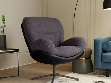 360° Swivel Office Chair, No Wheels