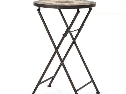 Silvester - End Table - Beige / Black