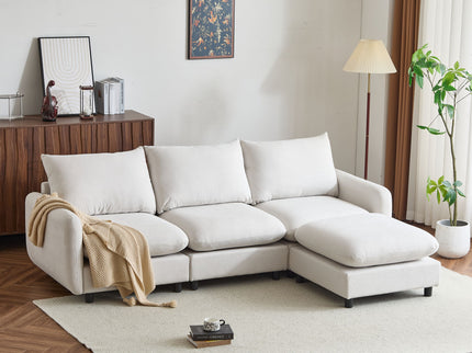 Oversize Modular Free Combination Sectional Sofa Couch With Ottoman For Living Room