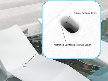 S - Shaped Pool Lounger, Ergonomic Design