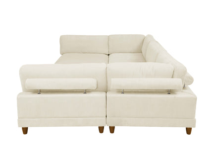 Modern Modular Sectional With Adjustable Back Support