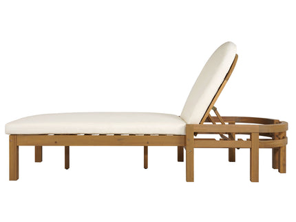 Outdoor Chaise Lounge With 5 Position Adjustable Backrest (Set of 2)