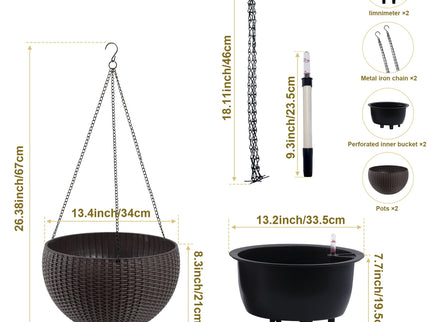 Self Watering Hanging Planter