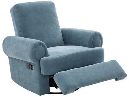 Manual Swivel Recliner Rocker Chair With Adjustable Backrest