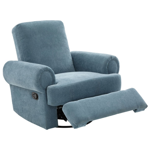 Manual Swivel Recliner Rocker Chair With Adjustable Backrest