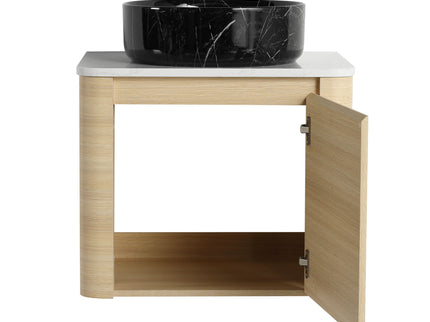 Mounted Bathroom Vanity & Art Sink & 2 Soft Close Doors