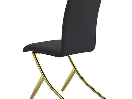 Dining Chairs (Set of 2) - Black / Gold
