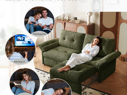 Sofa Bed, 2 In 1 Design For Living Rooms
