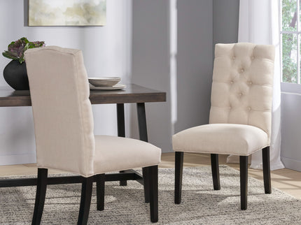 Harding - Tufted Dining Chair (Set of 2) - Natural