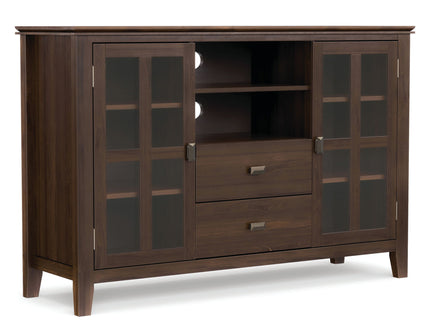 Artisan - Tall TV Media Stand - Natural Aged Brown