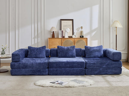 Convertible Floor Sofa Bed, Boneless Modular Sectional Sofa For Living Room
