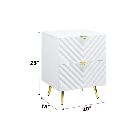 Gaines - High Gloss Nightstand