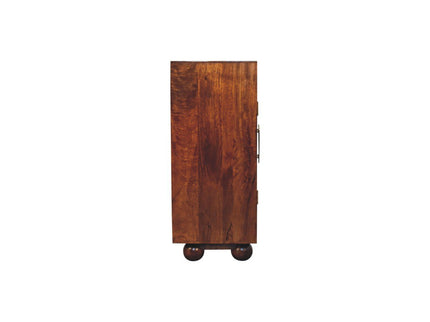 Wavecrest Cabinet, 4 Shelves - Chestnut