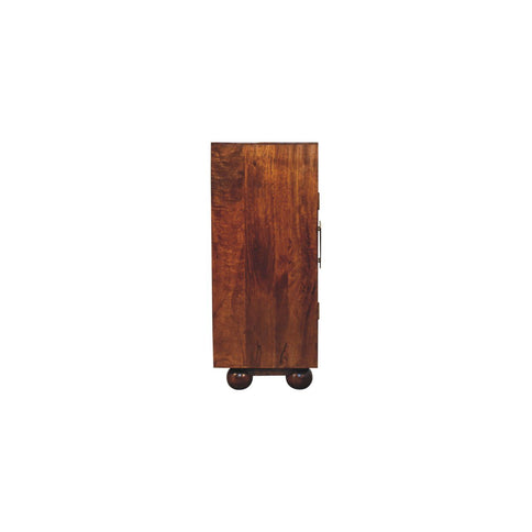 Wavecrest Cabinet, 4 Shelves - Chestnut